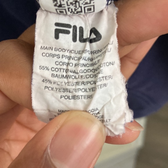 Fila men’s pullover vintage hoodie - Picture 4 of 4